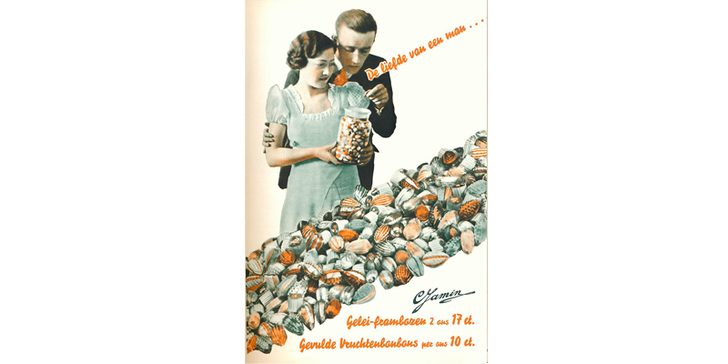 Reclame van Jamin, 1934 (bron: Janwillemsen, Flickr, CC BY-NC-SA 2.0)