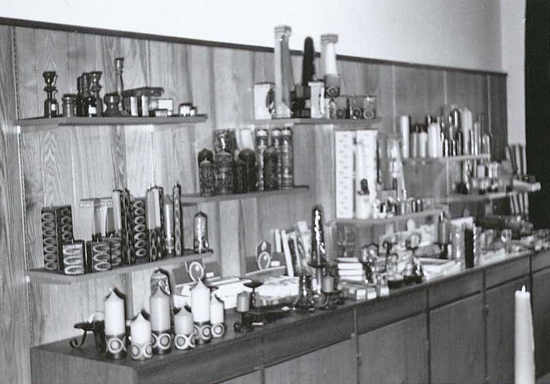 Showroom van Bolsius, c. 1980 (bron: BHIC)